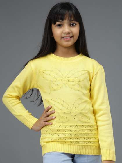 Anixa Girls Pack of 2
                    Embellished Round Neck Winter Sweaters