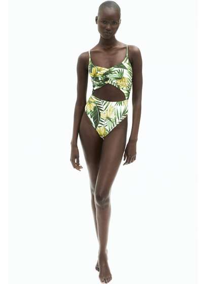 H&M Padded-Cup
                          High-Leg Swimsuit
