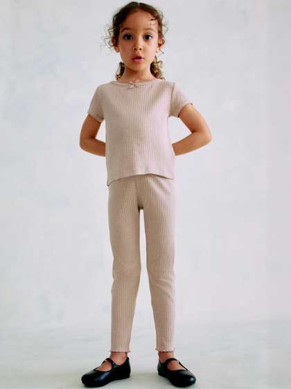 H&M Ribbed Cotton
                    Leggings