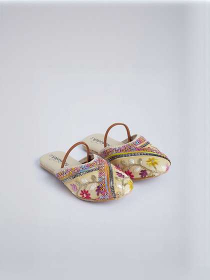 Hopscotch Girls
                        Embellished Party T-Strap Flats