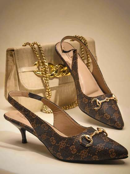 Froh Feet Women
                          Printed Kitten Sandals