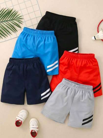 Kaff Kids Striped
                      Regular Fit Shorts