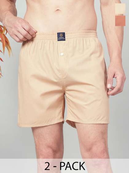 URBAN SCOTTISH Pack
                        Of 2 Pure Cotton Boxers