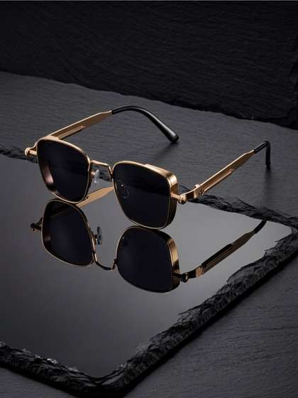 The Roadster
                          Lifestyle Co Black Metal UV Protected Lens
                          Sunglasses