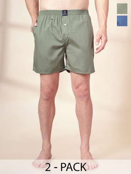 URBAN SCOTTISH
                          Pack Of 2 Pure Cotton Boxers