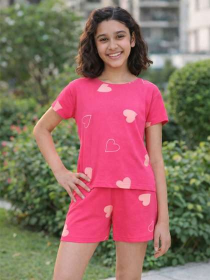 Ninos Dreams Girls
                        Printed Top with Shorts