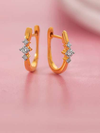 925 Sterling Silver
                        Aura Lab-Grown Diamond Hoop Earrings