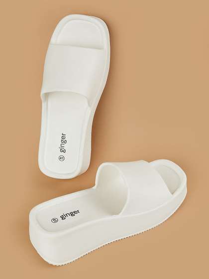 Ginger by Lifestyle
                        PU Open Toe Platform Heel
