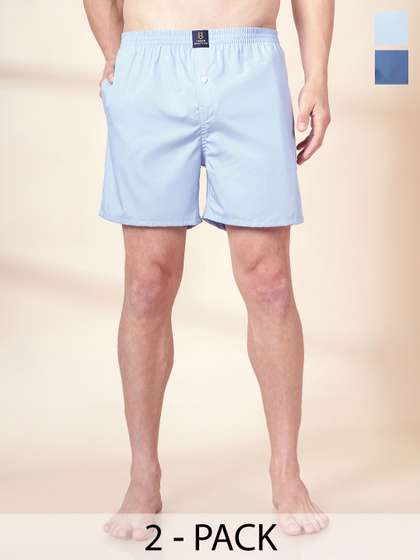 URBAN SCOTTISH
                          Pack Of 2 Pure Cotton Boxers