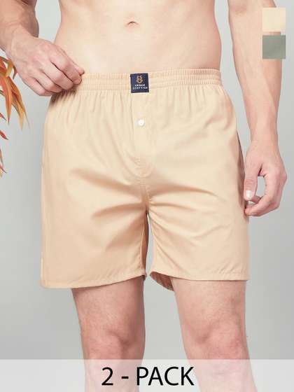 URBAN SCOTTISH Pack
                        Of 2 Pure Cotton Boxers