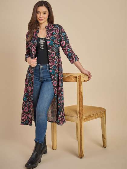 Azira Women Printed
                        Longline Shrug