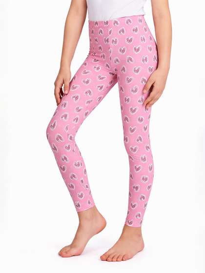 Bodycare Kids Girls
                    Printed Cotton Ankle-Length Leggings