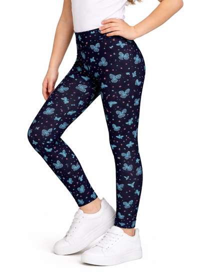 Bodycare Kids Girls
                    Printed Cotton Ankle Length Leggings