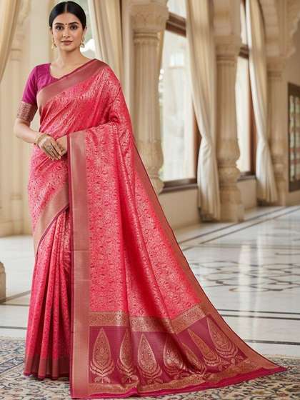 SZN Woven Design
                        Zari Art Silk Handloom Kanjeevaram Saree