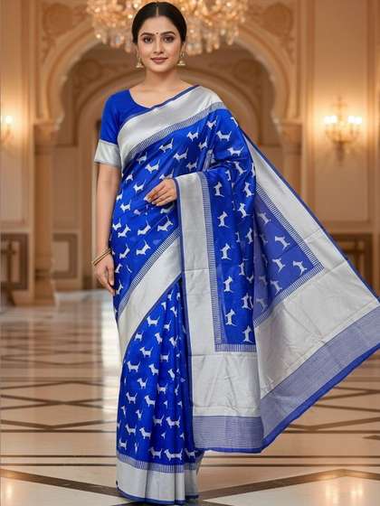 SZN Ethnic Motifs
                        Zari Art Silk Kanjeevaram Saree
