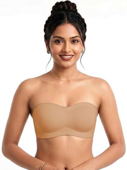 Eleg & Stilance
                        Bandeau Bra Half Coverage Lightly Padded