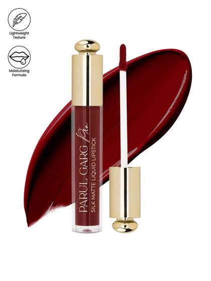 Parul Garg
                          Smudge-Proof Matte Lipstick with Shea Butter
                          & Vitamin E-Primrose (Deep Maroon)-3ml