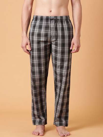 JOVEN Men Checked
                          Cotton Lounge Pant