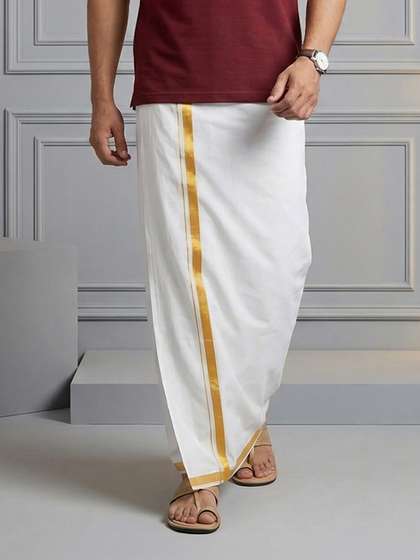 Ramraj Men Cotton
                      Dhoti Dhotis