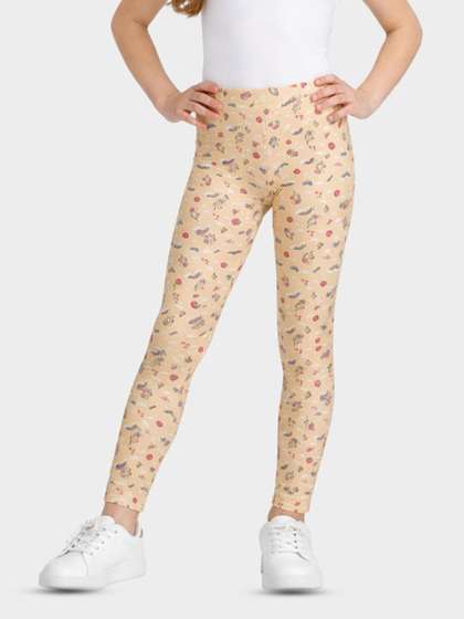 Bodycare Kids Girls
                    printed Cotton Ankle Length Legging