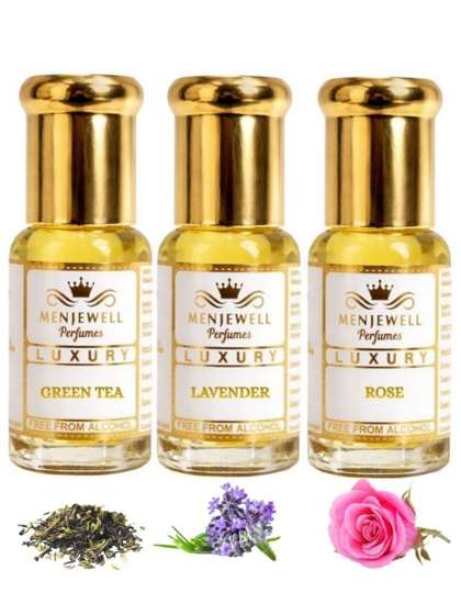 Menjewell Unisex Set
                        Of 3 Luxury Long Lasting Alcohol-Free Attar - 3
                        ml each