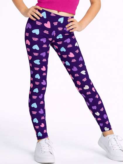 Bodycare Girls Printed
                    Cotton Slim-Fit Ankle-Length Leggings