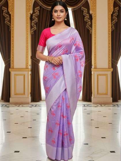 SZN Floral Zari Art
                        Silk Kanjeevaram Saree