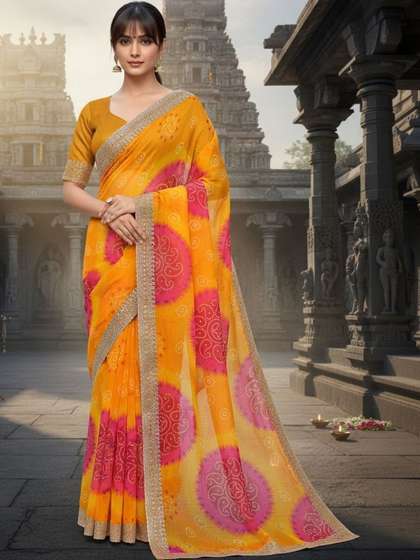 SZN Bandhani
                        Embroidered Pure Georgette Heavy Work Bandhani
                        Saree