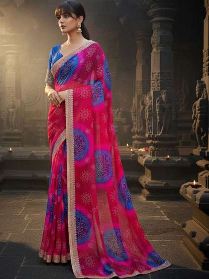 SZN Bandhani
                        Embroidered Pure Georgette Handloom Bandhani
                        Saree