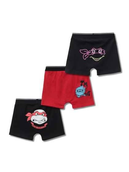 Button Bear Boys Pack
                      of 3 Cotton Printed Trunks