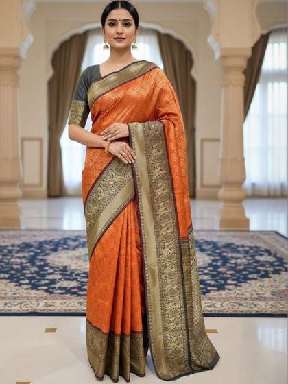 SZN Woven Design
                        Zari Art Silk Handloom Kanjeevaram Saree