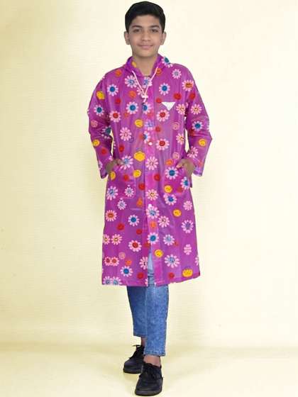 LUX VENUS Kids
                          Printed Hooded Rain Jacket