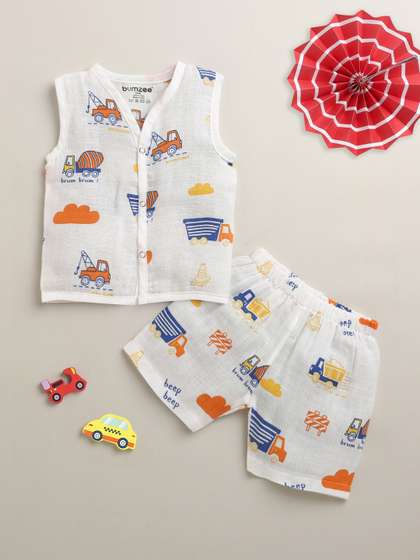 BUMZEE Muslin Jabla
                      & Short Set