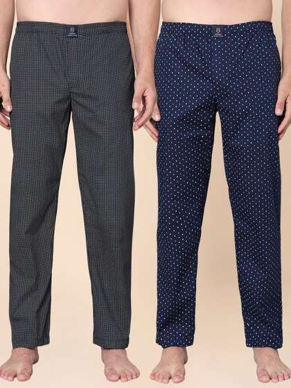 URBAN SCOTTISH
                          Pack of 2 Cotton Lounge Pants
