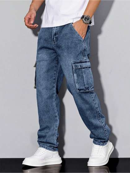 R.Code by The
                          Roadster Life Co. Men Regular Fit High-Rise
                          Light Fade Stretchable Jeans