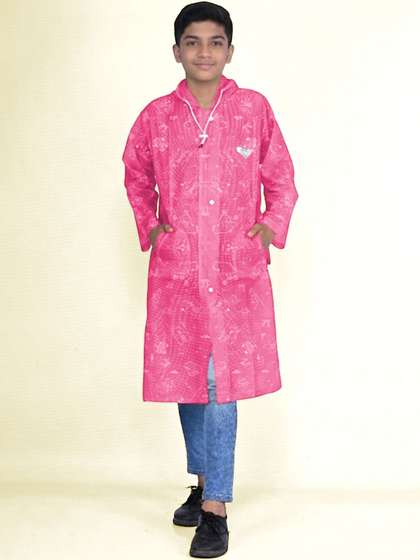 LUX VENUS Kids
                        Printed Hooded Rain Jacket