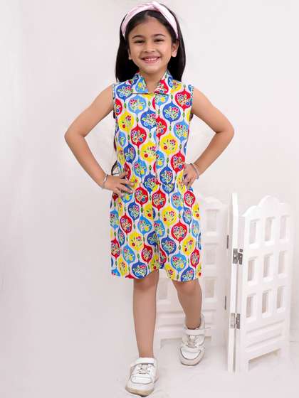 BAESD Girls Printed
                    Basic Jumpsuit