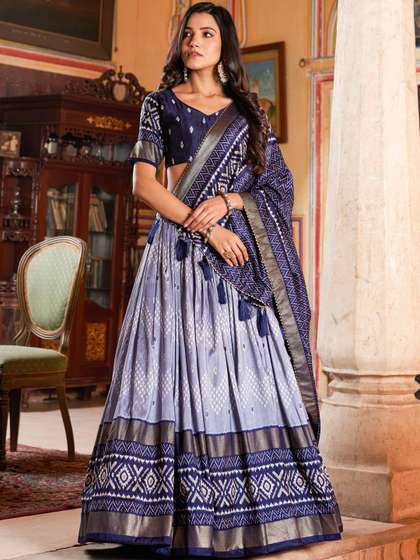 House of Pataudi
                        Printed Flared Lehenga Choli