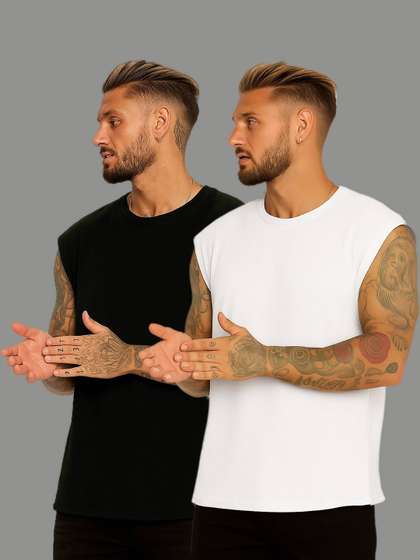 KASHMIRI QUEEN Pack
                        of 2 Gym Vest