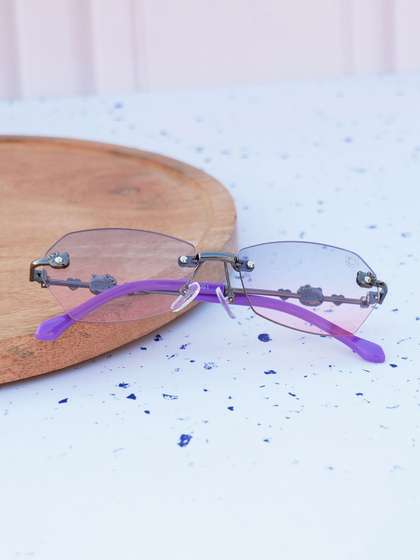 DukieKooky Girls Pink
                    Lens & Black Oval Sunglasses with