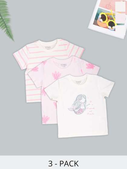 Pantaloons Baby Girls
                    Cotton Tshirts