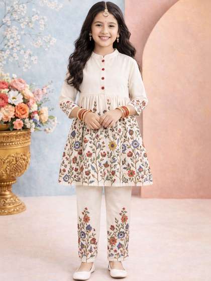 KALINI Girls Pure
                    Cotton