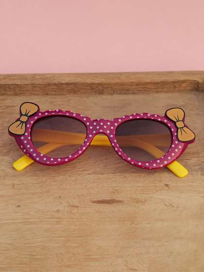 DukieKooky Girls Black
                      Lens & Red Cateye Sunglasses with