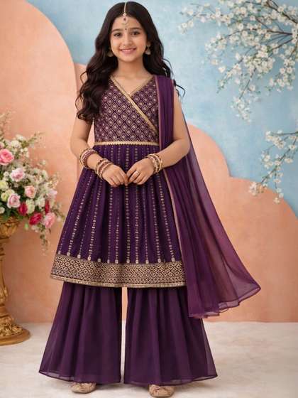 KALINI Girls Poly
                    Georgette