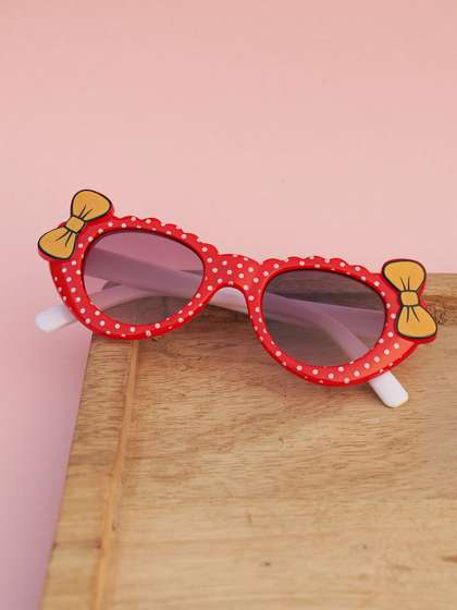 DukieKooky Girls Black
                    Lens & Red Cateye Sunglasses with