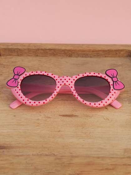 DukieKooky Girls Black
                      Lens & Pink Cateye Sunglasses with
