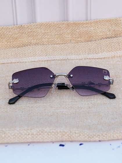 DukieKooky Girls Black
                    Lens & Gold-Toned Square Sunglasses with