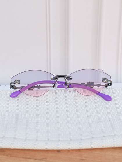 DukieKooky Girls Pink
                    Lens & Black Cateye Sunglasses with