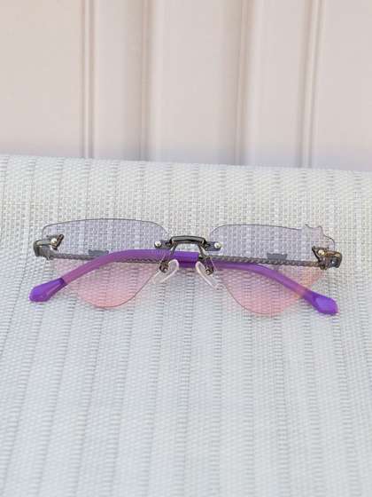 DukieKooky Girls Pink
                    Lens & Black Cateye Sunglasses with