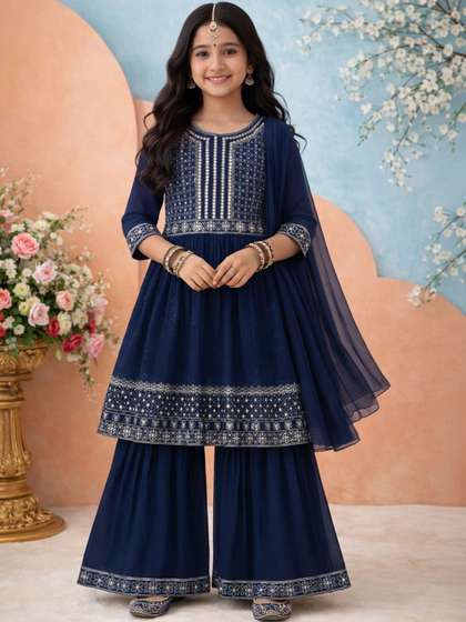KALINI Girls Poly
                    Georgette